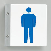 トイレ表示男セット