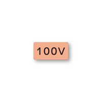 配管ステッカー　100V(極小)【10枚1組】